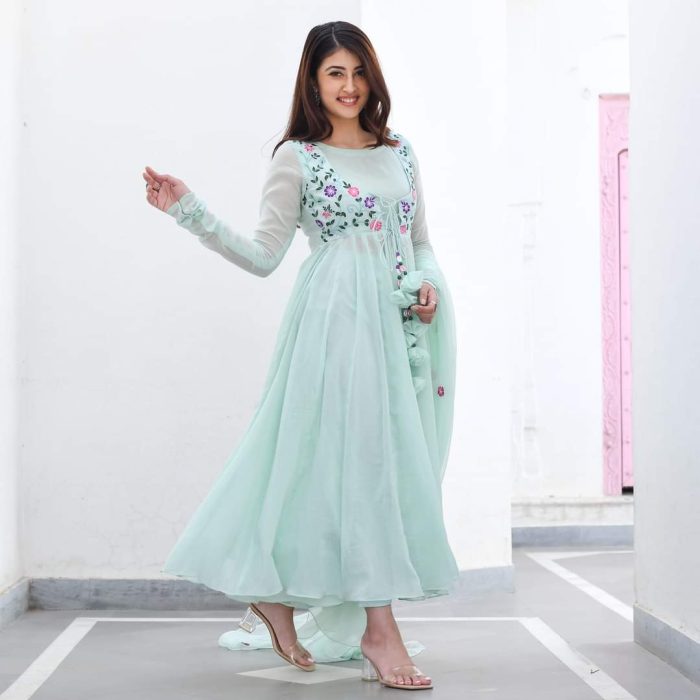 Georgette Embroidery Suit Set Code-310 - Image 2