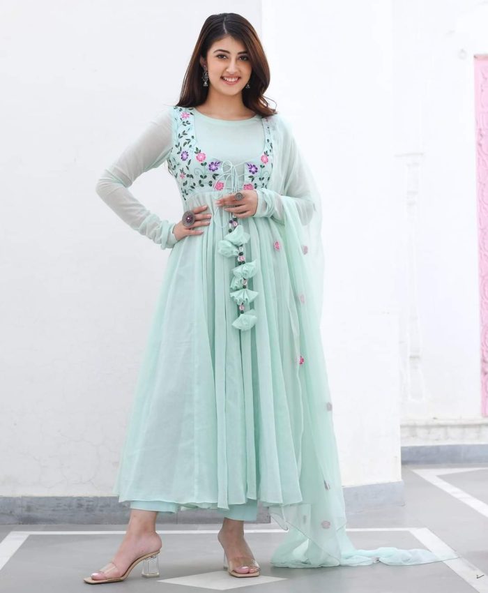 IMG-20250226-WA0018 Georgette Embroidery Suit Set Code-310 - Image 1