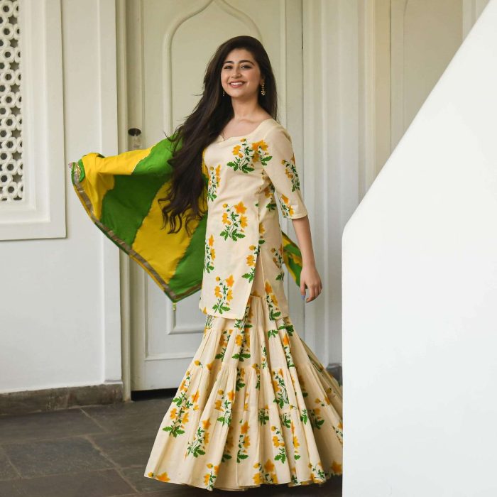 Cotton Gharara Set Code-132 - Image 3