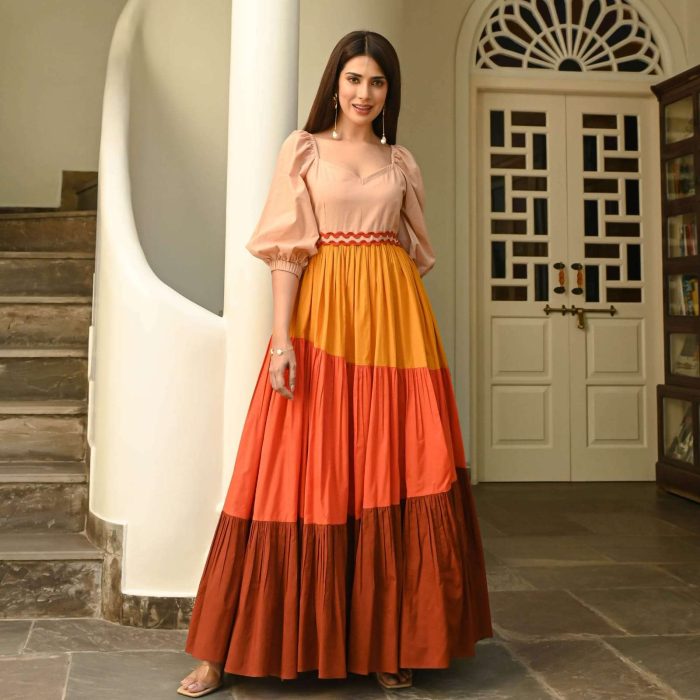 Multi Color Cotton One Piece Code-389 - Image 4